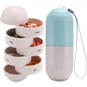 7 Jour Hebdomadaire Pilule Organisateur, 7 Compartiment Hebdomadaire Boîte À Pilules Par Jour, 7 Jours Pilule Cas, Pilule Tous Les Jours Organisateur, Portable En Plastique De Cas De La Pilule - Neuf