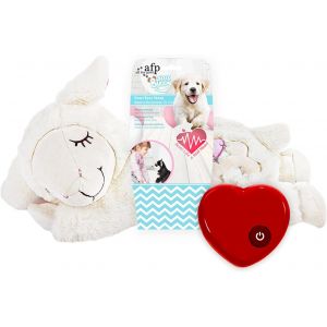 Doudou pour chien-Jouet battement de coeur pour chiot-Soulagement de l'anxi&eacute;t&eacute; et entra&icirc;nement comportemental-Doudou avec fonction battement de coeur-Id&eacute;al comme aide &agrave; - Neuf