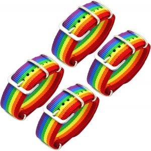 Kal-Bracelet Lgbt - Bracelet Gay Pride Avec Le Drapeau Arc-En-Ciel Et Accessoire De Montre - Neuf