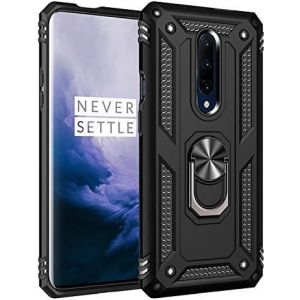 Kal-Coque Oneplus 7 Pro, Étui Protection Tpu Souple Durable Avec Support De 360° Rotation Anneau [Support De Voiture Magnétique] [Protection Antichoc] [Armor Box] Coque Pour Oneplus 7 Pro- Noir - Neuf