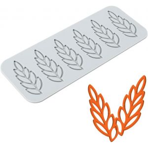 Kal-Moules En Silicone En Forme De Feuilles 3d Pour Gâteau, Fondant, Feuille D'abeille, Moule À Pâtisserie, Motif Rose, Chocolat Creux (Feuille_20,8 X 8,1 X 0,3 Cm_G) - Neuf