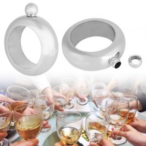Hjlian Flasque En Acier Inoxydable En Forme De Bracelet, Flacon Pour Bouteille De Vin, Whisky, Entonnoir - Neuf