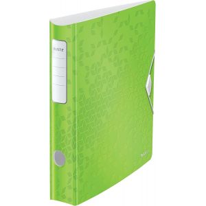 Active Lever Arch File A4,Rounded Spine 65 Mm,Elastic Fit,Polyfoam Light,Wow,Green,11070054 - Neuf