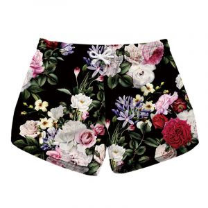 Short De Plage D'été Pour Femme,Pantalon Court De Sport,Imprimé Fleurs 3d,Séchage Rapide,Maillot De Bain Femme,Vacances,Planche De Surf - Neuf
