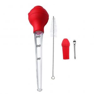Ensemble De Poires À Jus En Silicone Avec Brosse De Nettoyage ¿ Parfait Pour Les Marinades, L'arrosage Et L'infusion De Saveurs Dans Les Viandes - Neuf