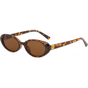 Petite Ovale Lunettes De Soleil Homme Femme, Vintage Lunettes De Soleil Ovale Années 90 Retro Rondes Protection Uv - Neuf