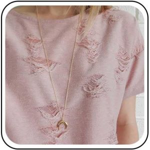 Kal-Collier Pendentif Croissant De Lune Collier Demi-Lune Collier Chaine Or Colliers Longue Chaine Colliers Petit Croissant Bijoux Pour Femmes - Neuf