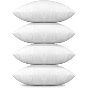 Cauc-Lot De 4 Bedding Coussins De Garnissage 45 X 45 Cm - Coussin &Agrave; Recouvrir - Oreillers Int&eacute;rieur - Rembourrage Coussins - Housse En M&eacute;lange De Polyester - Neuf