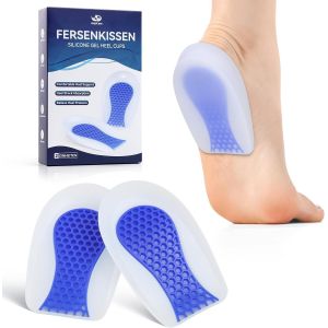 Kalanka-Talonnettes En Gel, Semelle Silicone Talon Absorbant Les Chocs Avec Soutien Et Amorti, Talonnette Silicone Respirante Pour Hommes Et Femmes (1 Paire) - Neuf