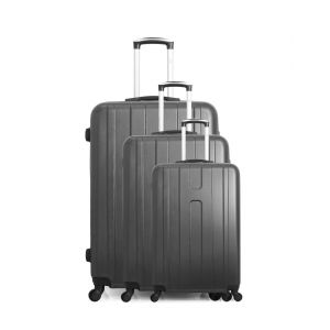 HERO - Set de 3 Valises ATLANTA 75 cm 4 Roues - Neuf