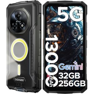 MEVRONISSHOP-Fire 7 Pro Telephone Portable Incassable 5G, Fonction POC, Smartphone Incassable avec 1200 Lampe Projecteur, 13000mA, 32Go+256Go, 6,6'' 64MP,Octa Core Gemini AI/Fingerprint/Face ID/OTG/N - Neuf