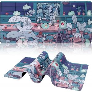 Tapis De Souris De Jeu, 900 X 400Mm Xxl Tapis Souris Gaming Grand, Tapis Bureau Antidérapant Étanche, Sous Main Souris À Bords Cousus Pour Gamer, Ordinateur, Pc - Neuf