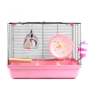 Hjlian Hamac Suspendu En Toile Durable Pour Animaux De Compagnie, 14 X 12 Cm, Pour Rat, Hamster, Ecureuil, Perroquet (Cour Rouge) - Neuf