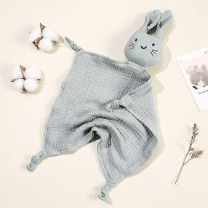 Couverture En Mousseline De Coton Pour Bebe, Douce, Pour Nouveau-Ne, Poupees Endormies, Chat Mignon, Jouet Pour Enfants, Serviette Apaisante, Bavoir, Serviette A Salive, Animaux En Peluche - Neuf