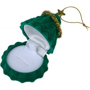 Coffrets Cadeaux De Noël, Petits Coffrets Vides Pour Bijoux, Bagues, Boucles D'oreilles, Colliers, Pour Femmes, Pendentifs De Fiançailles, Coffrets Cadeaux Pour Festivals (Vert) - Neuf