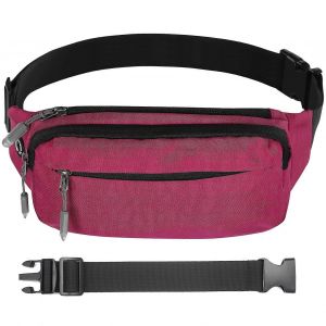 Fanny Pack Sac de Taille pour les Femmes, la Taille Moyenne de l'Expansion de la Hanche de Sac avec 3 Poches zipp&eacute;es, bandouli&egrave;re R&eacute;glable et un Mat&eacute;riau Durable - Neuf