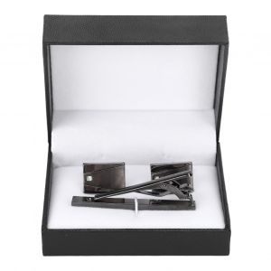 Ensemble De Boutons De Manchette Et Pinces A Cravate?: 2 Boutons De Manchette En Cristal Et 1 Pince A Cravate, En Acier Inoxydable Brillant Plaque Metal, Pour Reunion - Neuf