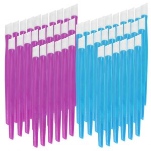 Lot De 50 Cure-Ongles A Embout En Caoutchouc, Manche En Plastique, Repousse-Cuticules, Outil De Salon Pour Nail Art - Neuf