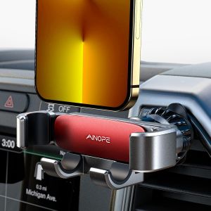 Car Phone Holder [2024 Gravity Design], Car Phone Holder For Iphone 15 16 Pro Max Plus 14 13 Samsung & All Smartphone (Pink) - Neuf