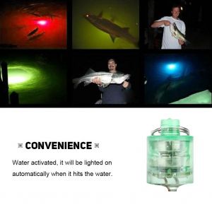 Lampe De Peche Led Etanche En Plastique Pour Attirer Les Poissons Sous-Marins, Lumiere Verte - Neuf