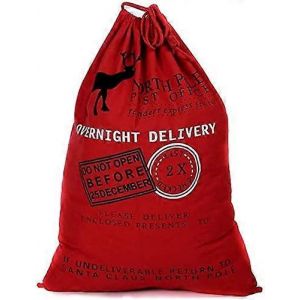 Extra Large de Santa Sac - Hesse No&euml;l de Sacs,de No&euml;l Sac de Santa Sac Sac en Toile Pour les Cadeaux de Santa Sac avec des Cordons Extra Large Taille 48*64cm - Neuf