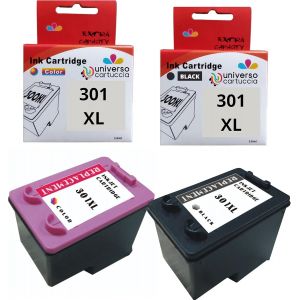 301 Xl Cartouches De Remplacement Pour Hp 301Xl 301 Xl Pour Hp Envy 4500 5530 5532 4502 4507 Deskjet 2540 2050 1050 Officejet 2620 2622 4630 4632 (Noir Couleur, 2-Pack)[ENC945461] - Neuf