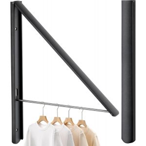 Crochet mural pliable pour v&ecirc;tements, a&eacute;rateur de linge, crochet mural, pour ext&eacute;rieur, porte-manteau, porte-manteau, crochet mural pour coins, balcon, salle de bain (noir rouge) - Neuf