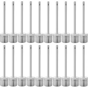 Acdsgd-Lot De 50 Aiguilles De Pompe &Agrave; Air Gonflables &Agrave; Double Trou Pour Basketball, Football, Rugby, Volley-Ball, Ballon En Cuir, Aiguille De Gonflage Rempla&ccedil;able En Acier Inoxydable - Neuf