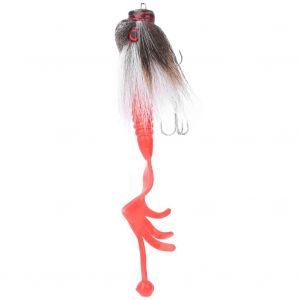 Leurre De Peche En Resine En Forme De Souris Artificielle, Appat Souple Avec Double Hamecon Triple, Blanc - Neuf