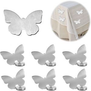 Chenquansarl-Lot De 6 Poids De Nappe Magn&eacute;tiques Pour L'ext&eacute;rieur, En Acier Inoxydable, Pour R&eacute;frig&eacute;rateur, Tableau Magn&eacute;tique, Support De Nappe Pour Jardin, Pique-Nique, F&ecirc;te, Cuisine Et Restaurant - Neuf