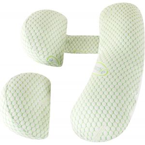 Coussin De Grossesse Pour Dormir, Coussin De Maternité Pour Femme Enceinte, Coussin De Corps De Grossesse, Soutien Du Dos, Des Hanches, Des Jambes, Du Ventre, Housse De Coussin Rafraîchissante - Neuf