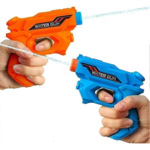Lot De 2 Pistolets &Agrave; Eau Pour Enfants, Jouets De Plage, De Piscine, De Bain Et De F&ecirc;te-Vous - Neuf