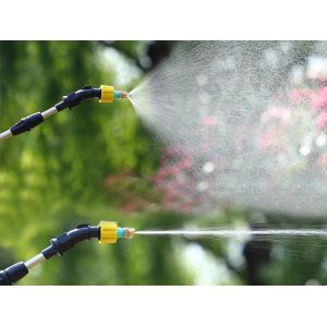 Pulv&eacute;risateur de jardin &eacute;lectrique t&eacute;lescopique avec buses et tuyau - Neuf