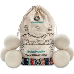 Balles De S&iquest;&iquest;Chage En Laine De Mouton - S&iquest;&iquest;Che-Linge Durable Pour Un Linge Doux Et Moelleux - Sans Plastique Et Durable - Neuf