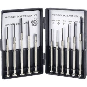 KAL-® Lot De 11 Mini Tournevis De Précision Pour Horloger, Ordinateur Portable, Téléphone Portable, Lunettes - Neuf