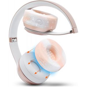 Coussinets Anti-Transpiration brevet&iquest;&iquest;s pour Beats Solo 4, Solo 3 et Solo 2, fabriqu&iquest;&iquest;s par Wicked Cushions | R&iquest;&iquest;sistants &iquest;&iquest; la Transpiration et lavables en Machine | Pink Marble - Neuf