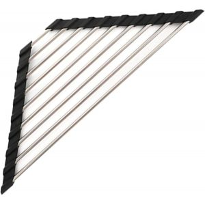 Séchoir Vaisselle Énroulable Égouttoir Roulant Egouttage Etagère Séchage Egouttoir À Vaisselle Pliable Séchoir À Vaisselle Pliable Roll Up Triangle Goutte Portable En Acier Inoxydable - Neuf
