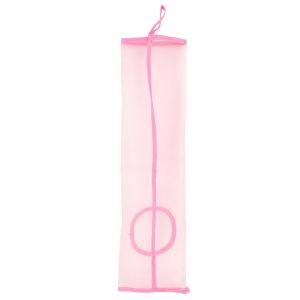 Hjlian Sac De Rangement Reutilisable En Maille A Suspendre, Sac A Legumes Pour Fruits, Ail, Sac Poubelle (Rose) - Neuf