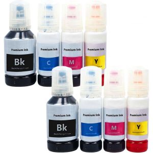 ChenQuanSarl-102 103 104 Encre (8 X 127 Ml Xl Bouteille) Compatible Avec 102 103 104 Multipack, Pour Ecotank Et-2750 Et-15000 Et-2700 Et-4750 Et-3750 Et-3700 Et-271 0 L3111 L3110 - Neuf