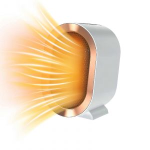 Chauffage d'appoint &agrave; piles pour le camping et le bureau, 3 niveaux de chauffage, mode ventilation seule, s&eacute;curit&eacute; renforc&eacute;e, pour toute la pi&egrave;ce (norme europ&eacute;enne), blanc - Neuf