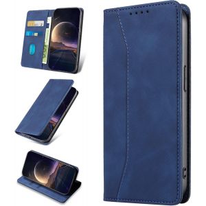 Case For Samsung Galaxy S21 5G, Protective Pu Leather Case [Card Holder], Shockproof Wallet Flip Case For Samsung S21 5G (Blue) - Neuf