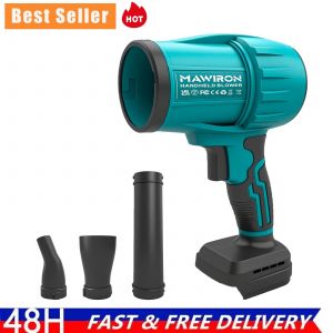 Souffleur de feuilles sans fil &iquest; Souffleur &eacute;lectrique portatif compatible avec les batteries 18 V &iquest; Convient pour le nettoyage des jardins, pelouses, cours et terrasses (batteries non incluses) - Neuf