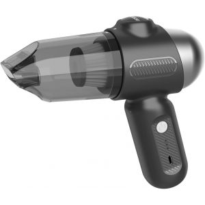 Aspirateur Voiture Rechargeable 4 en 1,Portable Mini 12000 pa Aspirateur &agrave; Main Puissant sans Fil,pour Le Nettoyage soign&eacute; de Surfaces r&eacute;duites: PC,Maison,Voiture,Bureau,canap&eacute; (Noir, 12KPa) - Neuf