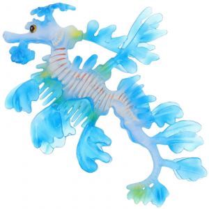 Jouet artificiel Syngnathus, ornement Syngnathus, jouet animal marin, jouet éducatif pour enfants, bleu, 15,00 x 11,50 x 2,00 cm, outil éducatif, 1 ensemble - Neuf