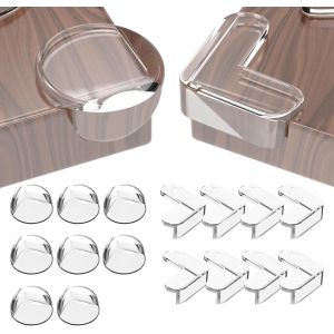 16 Pcs Protection Coin De Table Pour B&eacute;b&eacute;,Prot&egrave;ge Angle De Table Bebe Avec Super Colle Am&eacute;lior&eacute;e,Kit Securite Bebe Pour Maison,Bureau,Berceau,Table,Coins & Bords Molles,S&ucirc;r Et Inodore - Neuf