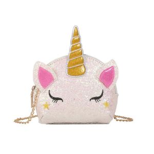 Arc-en-ciel Mignon Licorne sac Bandouli&egrave;re Sac &agrave; l'&Eacute;paule pour les Enfants, Color&eacute; Mini Messenger Sac &agrave; main de Cadeau pour les petites Filles - Neuf