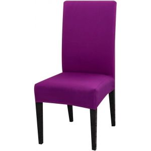 Housse De Chaise Extensible Housse De Chaise Salle A Manger Mariage Protection Chaise Protege Chaises Salle A Manger Couvre Chaises Violet Bonbon - Neuf