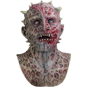 Masque D'halloween, Effrayant Masque De Vampire, Dracula, Halloween, Monstre, Zombie, Démon D'horreur Halloween Costume De Fête À Cornes Latex Monstre Zombie Masque Harnais - Neuf
