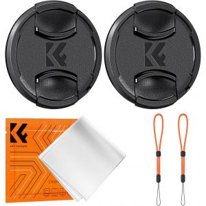 KAL-72Mm 2 X Bouchon Objectif + 2 X Élastique + 1 X Chiffon De Nettoyage Emballé Sous Vide Compatible Avec Appareil Photo Canon Nikon Sony Olympus Fujifilm Pentax Panasonic Leica - Neuf