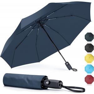 Parapluie Automatique Piant,42 Inch Parapluie Compact R&eacute;sistant au Vent,Umbrella Pliable Solide anti Temp&ecirc;te,Petit Parapluies Noir de Voyage pour Homme et Femme - Neuf